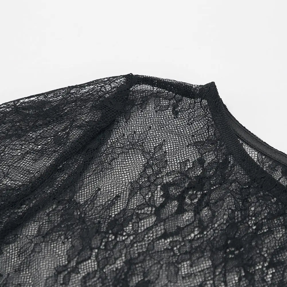 Evening Party Dress Lace Dress High Street Style Black Black Lace Dress Brand New Condition Fashion All-match Dress