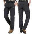 New Tactical Pants Men Winter Outdoor Work Casual Cargo Trousers Waterproof Fleece-lined Pants Elastic Hiking Traveling Workwear