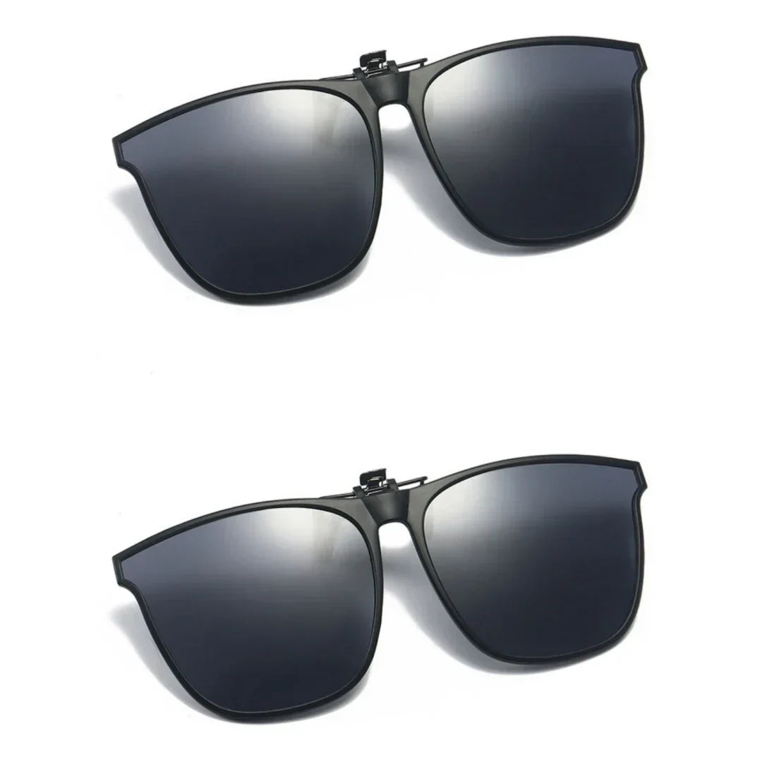 New PC Clip Sunglasses for Outdoor Fishing and Driving. Clip Sunglasses for Day and Night Use.