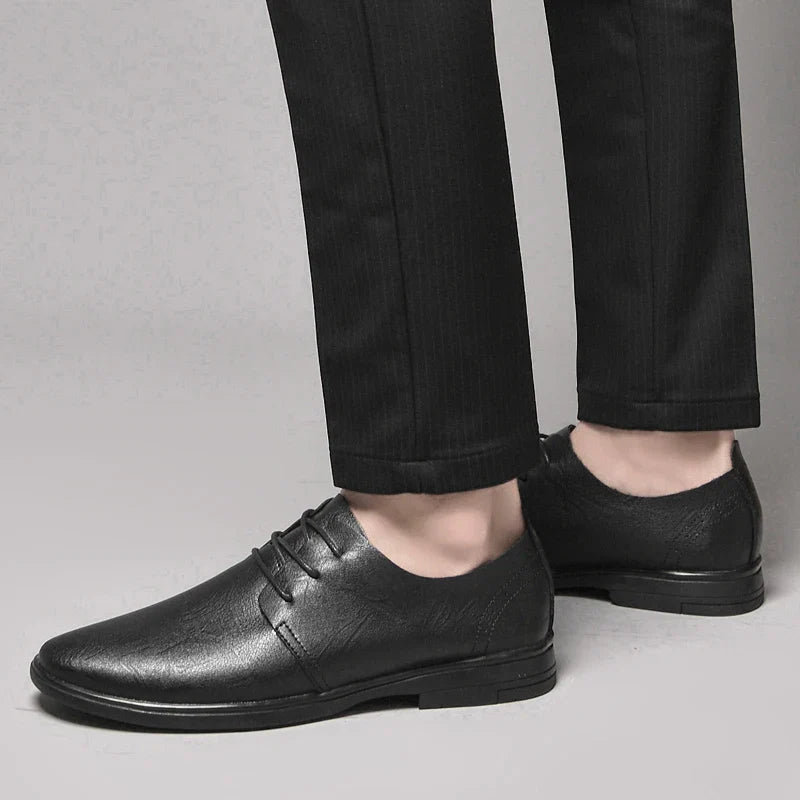 Classic Dress Mens Flats for Wedding Men Oxfords Shoes Fashion Casual Footwear Men New Genuine Leather for Male Walking Shoes