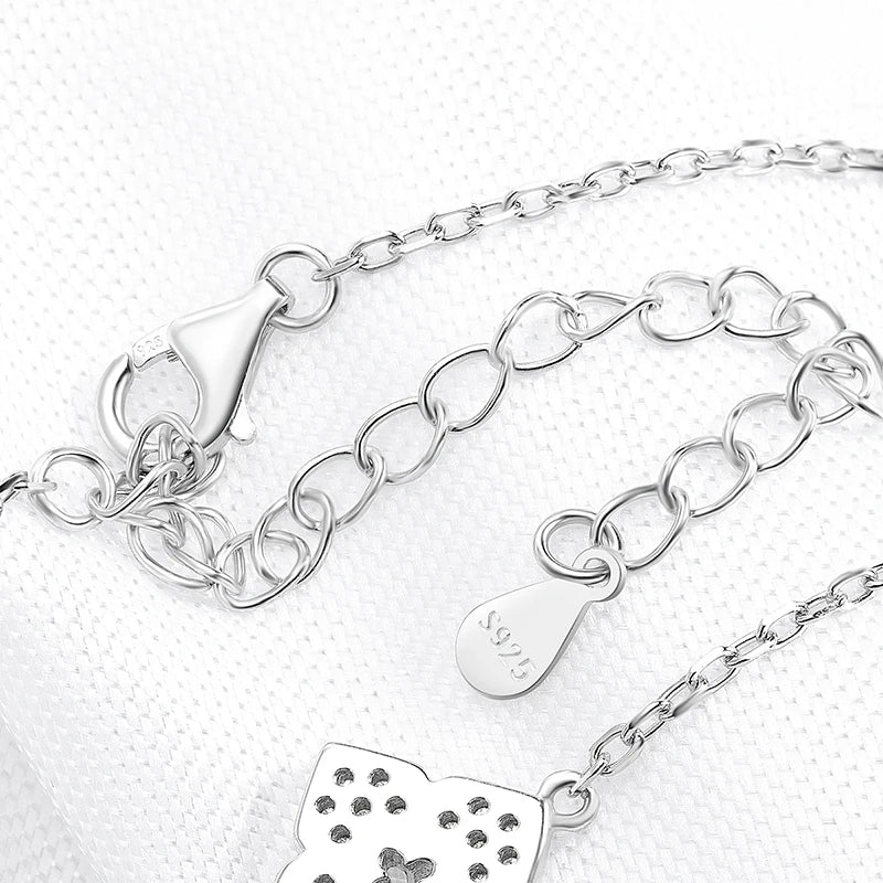 1mm Flowers Moissanite Bracelets for Women 14-20cm Size Adjustable Chain Classic 925 Sterling Silver Jewelry Plated 18K