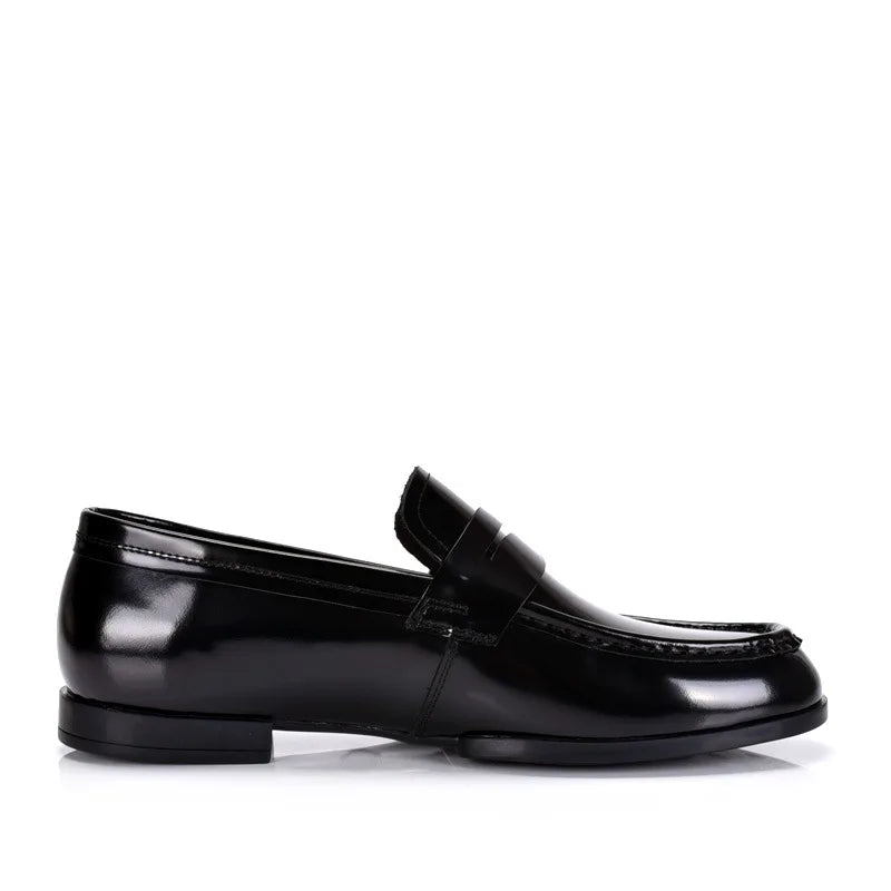 Luxury Slip On Dress Shoes Men Genuine Leather Italian Loafer Shoes For Men Black Patent Leather Formal Oxford Men Wedding Shoes