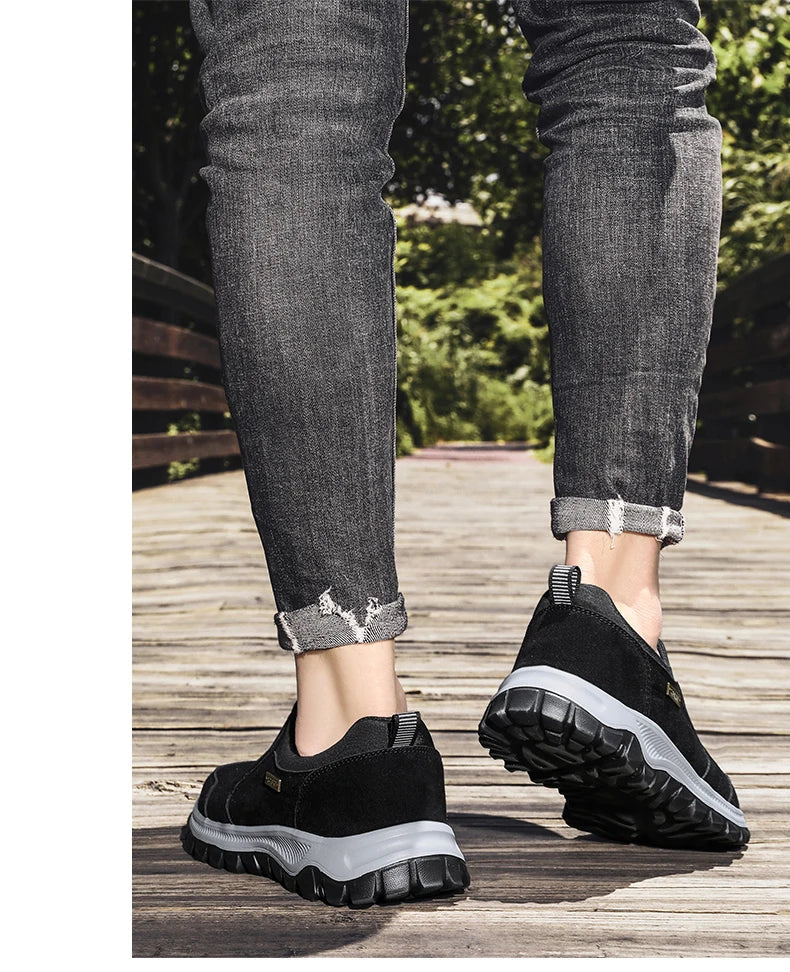 Outdoor Comprehensive Training Shoes Casual Men's Shoes Breathable Suede Leather Shoes Non-slip Walking Shoes Sports Shoes