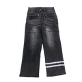 Spring new American retro high street ins trendy jeans straight leg loose dark printed casual pants long pants