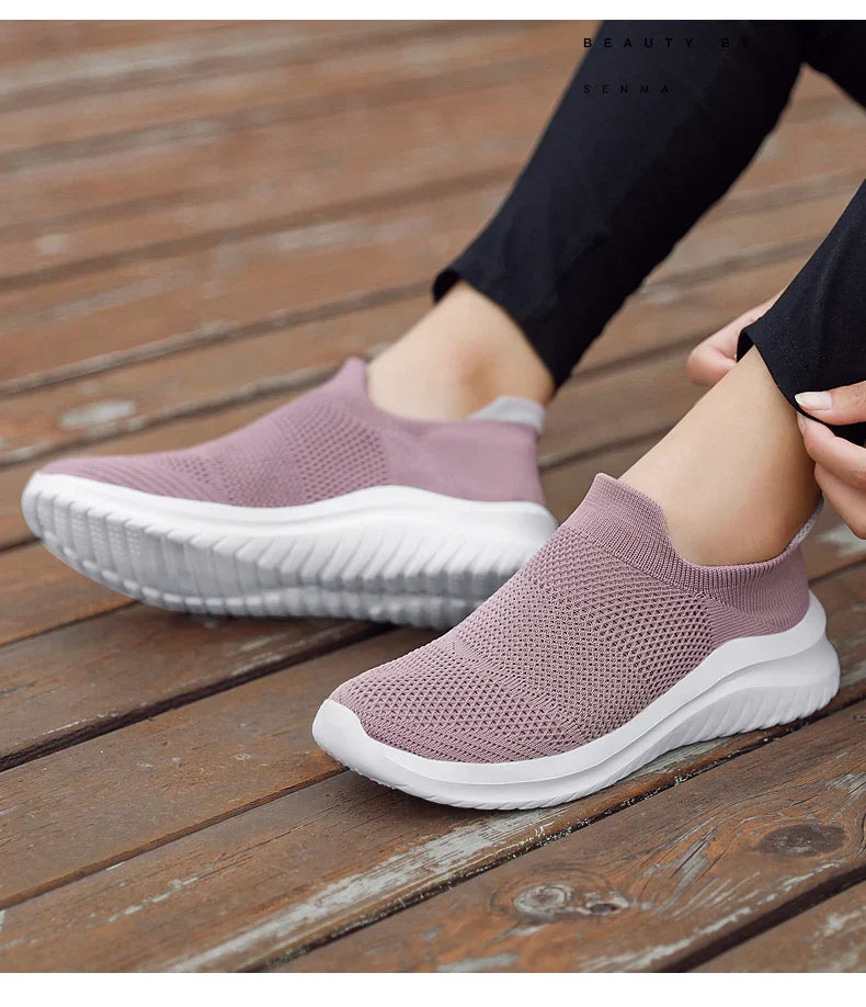 Unisex Men Women Casual Shoes Soft Sole Slip-On Sneakers Men Women Running Shoes Women Lightweight Loafers Walking Male Footwear