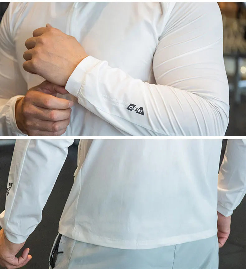 Men's Running Training Elastic Coat Outerwear Gym Tights Jacket Outdoor Cycling Sweatshirt Dry Fit Breathable Compression Tops