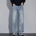 Men's Autumn and Winter New American Style Trendy Jeans with Straight Pockets and Versatile Blue Jeans in Three Colors To Choose