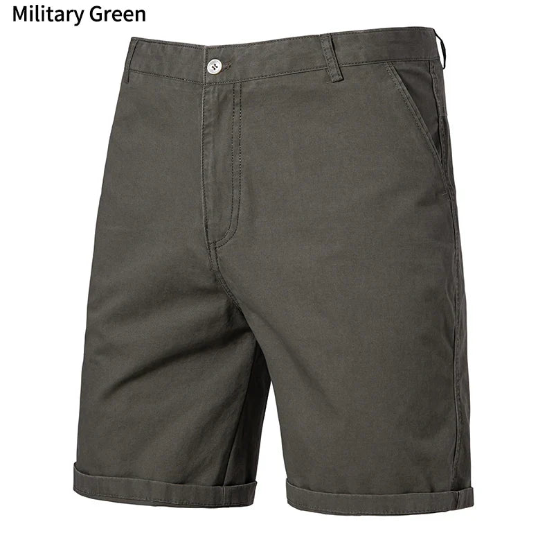 Summer Men Shorts 100% Cotton Mens Casual Shorts Male Bermuda Cargo Overalls Sport Work Shorts