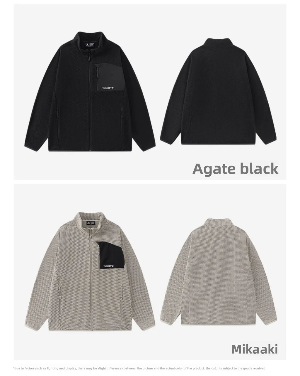 Fleece Sports Jacket Winter Cardigan Knitted Jacket Stand Collar Outdoor Running Windproof And Warm Training Top