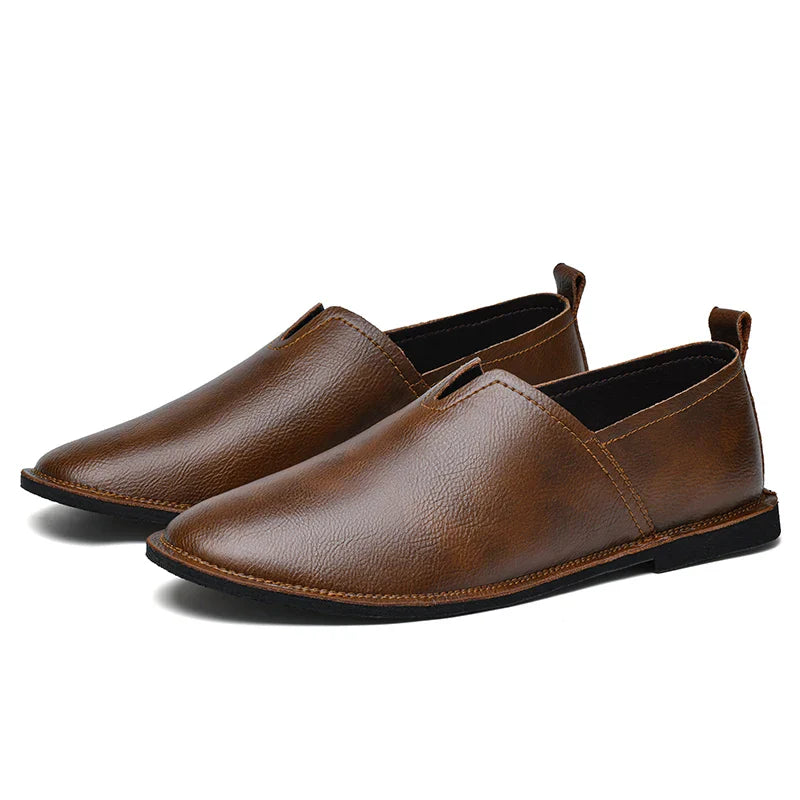 Large Men'S Soft Soled Retro Casual Loafers Comfortable And Non Slip Designed Purely By Hand For Casual Business Shoes 38-47