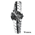 Relogio Feminino Couple Watch Men Quartz watch for Lovers Luxury Womens wristwatch Stainless Steel Waterproof