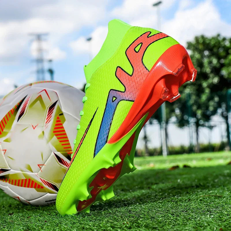 New Men Football Boots Grass Futsal Sneakers High-quality Match Cleats High-top Non-Slip Soccer Shoes Indoor Hot-selling Outdoor