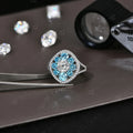 3.38CTW Round Cut Moissanite Rings for Women S925 Silver 18K Gold Plated Handmade Wedding Bride Fine Jewelry Gifts New