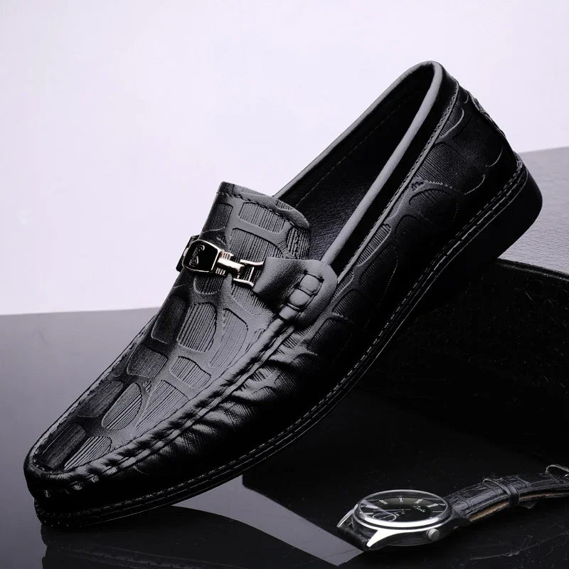 High Quality Mens Loafers Genuine Leather Men's Casual Shoes Brand Driving Shoes Male Comfortable Loafer Men All-match Moccasin