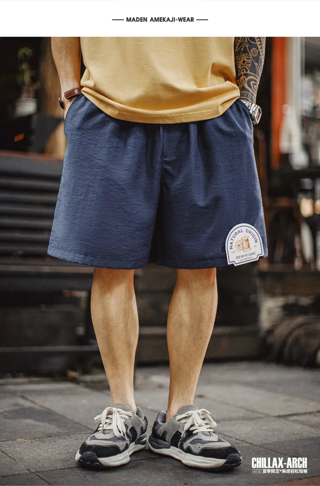 Men's Lyocell Linen Look Shorts Straight Leg Elastic Waist Lightweight Breathable Old Money Casual Summer Male Pants