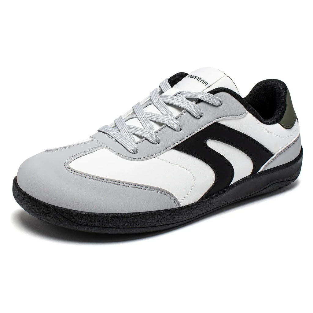 Wide Toe Shoes Unisex Artificial Leather Barefoot Sneakers Casual Retro Zero Drop Shoes for Women Men
