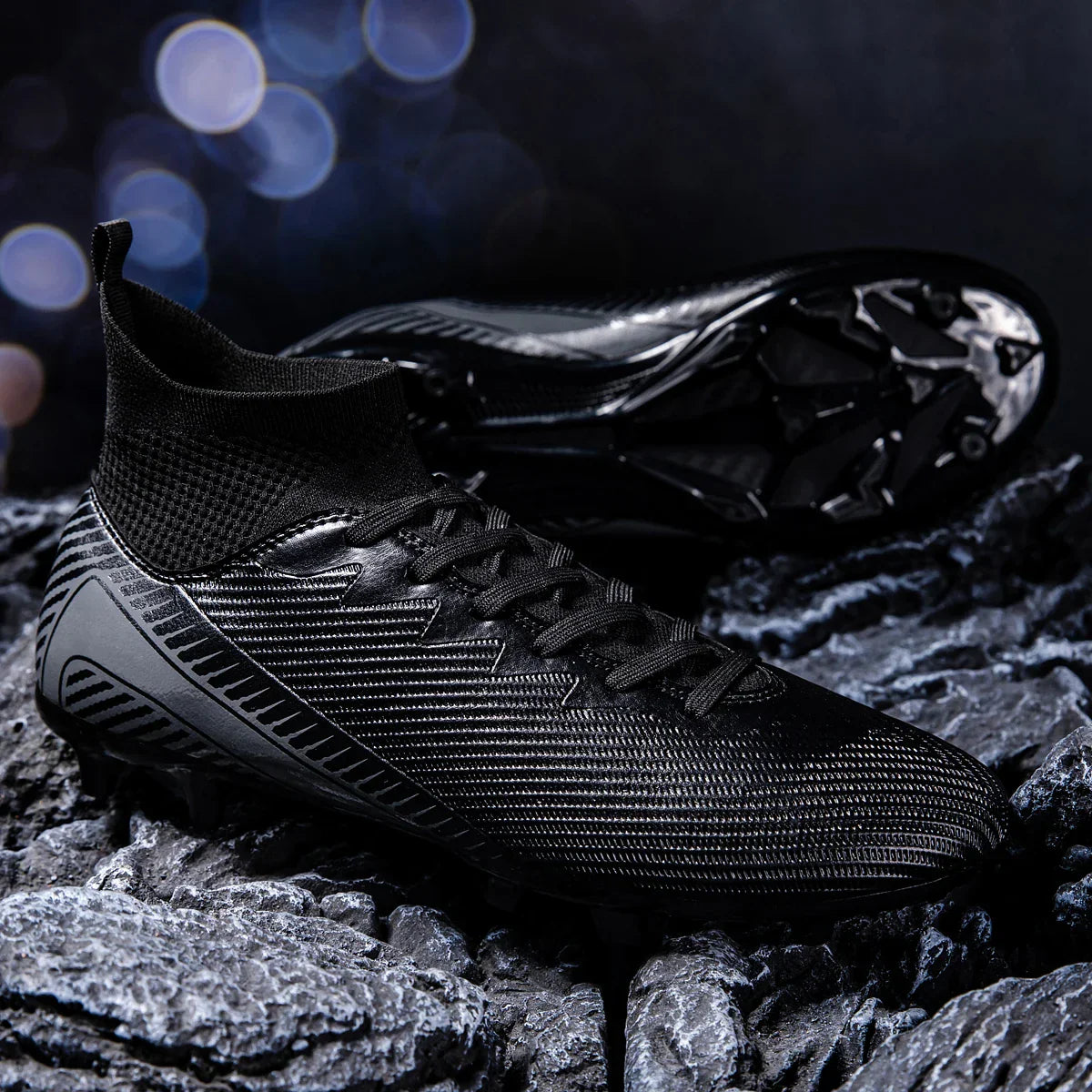 AG/FG Football Boots Unisex Kids Youth PU+Fabric Upper TPU Sole Anti-Slip Durable Outdoor Sports Pitch Training Shoes