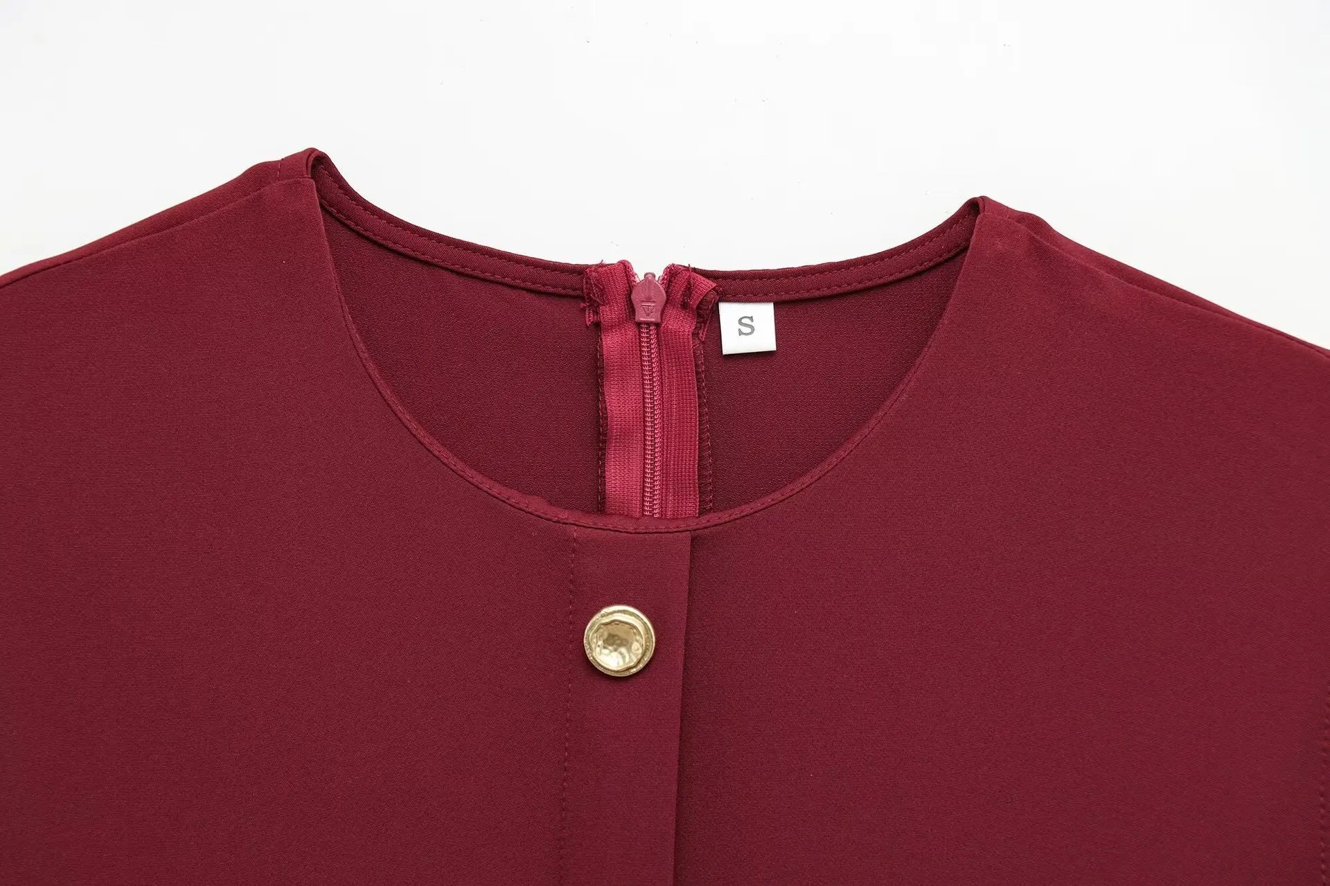 Female Summer Elegant Midi Dress O-Neck Hem Slit With Belt Sleeveless Single Breasted Back Zipper Fashion Long Dress