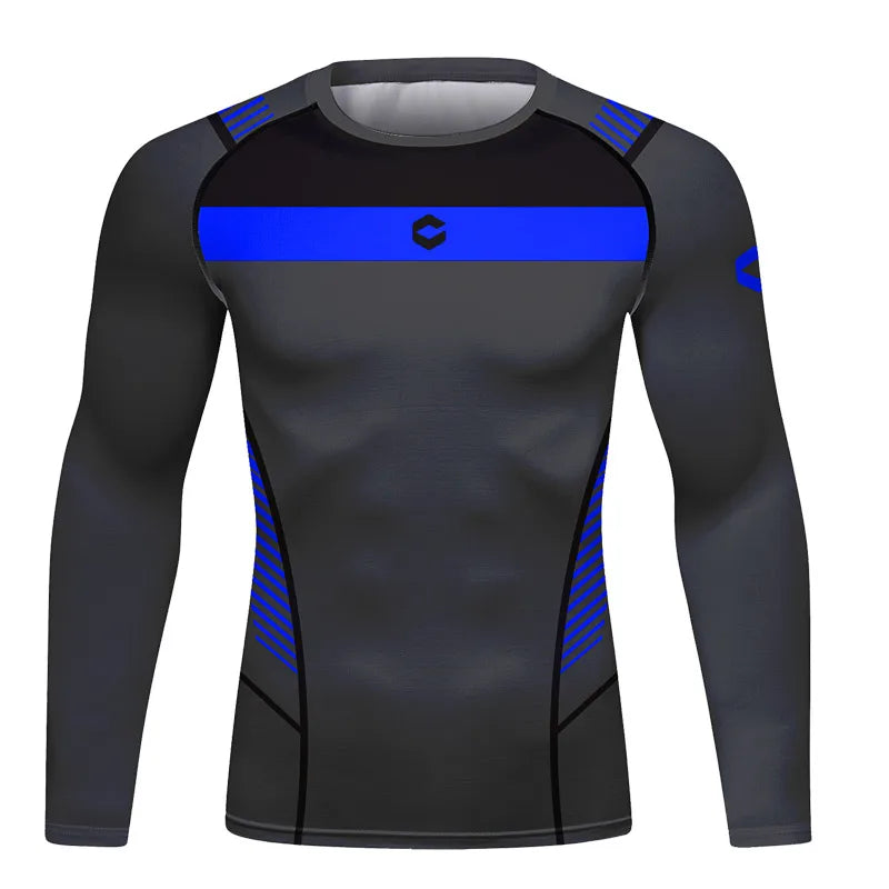 UV Sun Protection Shirt Long Sleeve Men Blouse Sports Sublimated T-Shirts Gym Swim Surf Rashguard Jiu Jitsu BJJ Tops