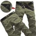 Spring and Summer Men's Casual Thin Labor Cargo Work Wear Army Slim Straight Overalls Cotton Long Pants Large Size Trousers