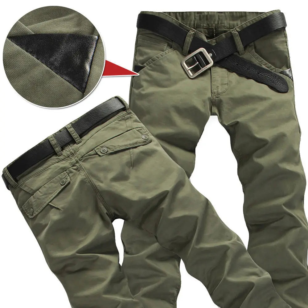 Spring and Summer Men's Casual Thin Labor Cargo Work Wear Army Slim Straight Overalls Cotton Long Pants Large Size Trousers