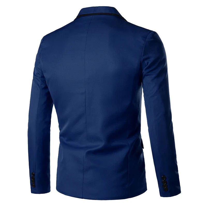 Man Party Dresses Leather Dress Coats Suits Blazer Clothing Men's Solid Color Suit Coat Mens Blazers