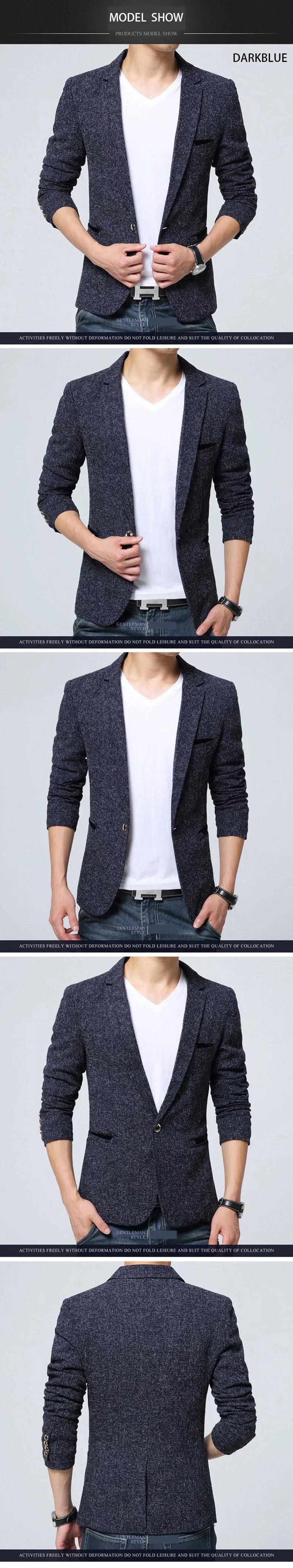 TFETTERS New Arrival Mens Blazer Jacket Suit Wedding Prom Party Slim Fit Smart Casual Suit Men Jacket Business Men Suit Jacket