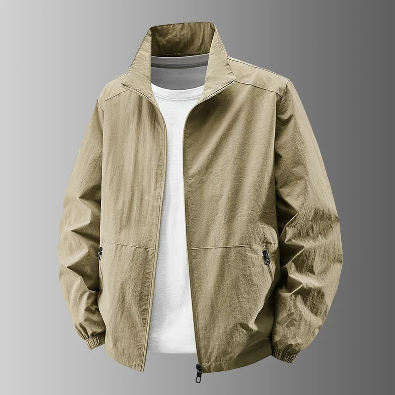 Men Outdoor Cycling High Quality UV Resistant Jacket Fashionable Versatile Windproof Breathable Jacket Spring Autumn Comfortable