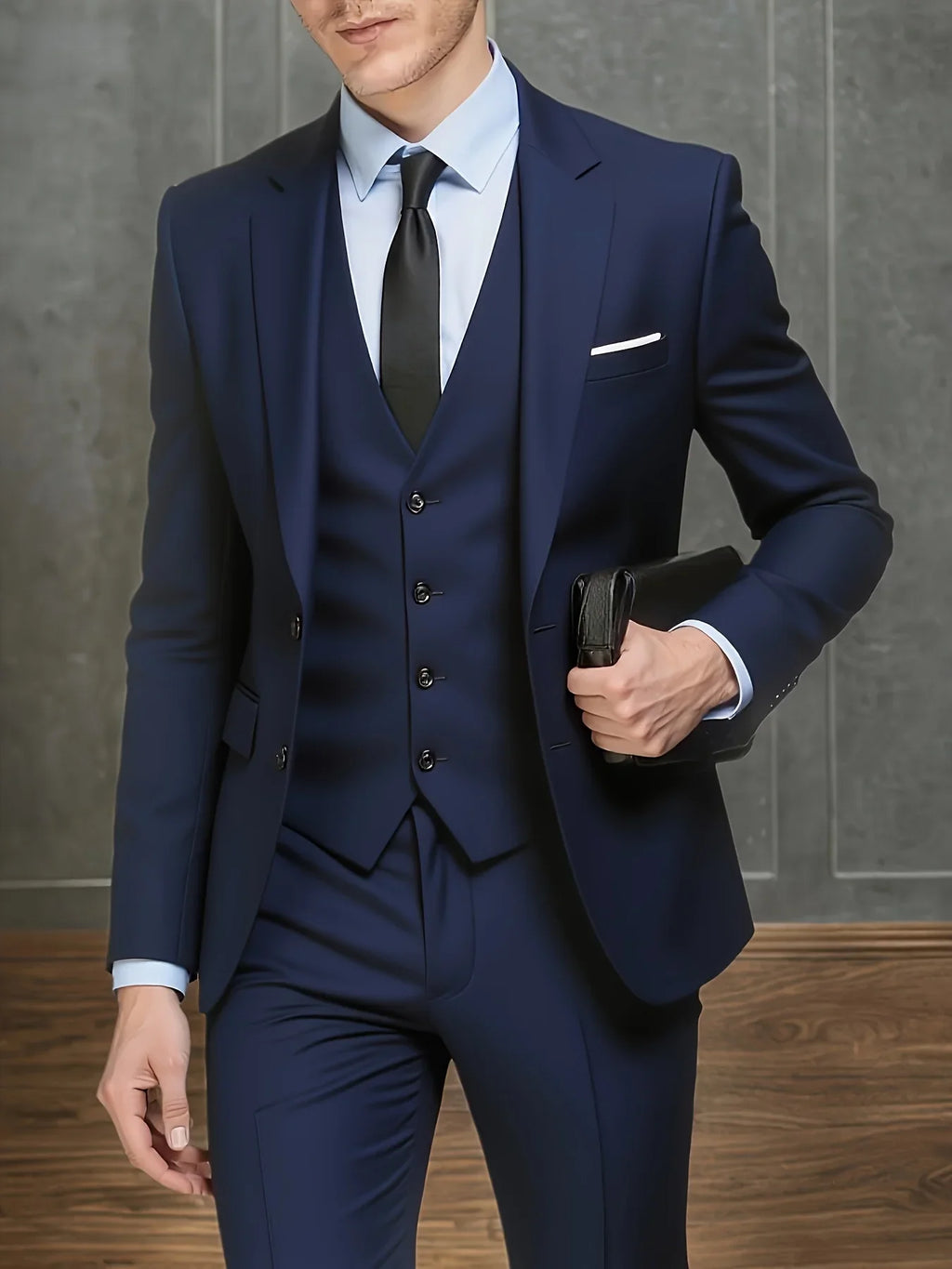 New Arrival Men's 3-Piece Suit Slim Fit Formal Set – Perfect for Wedding, Party, Business, Prom & All Formal Occasions
