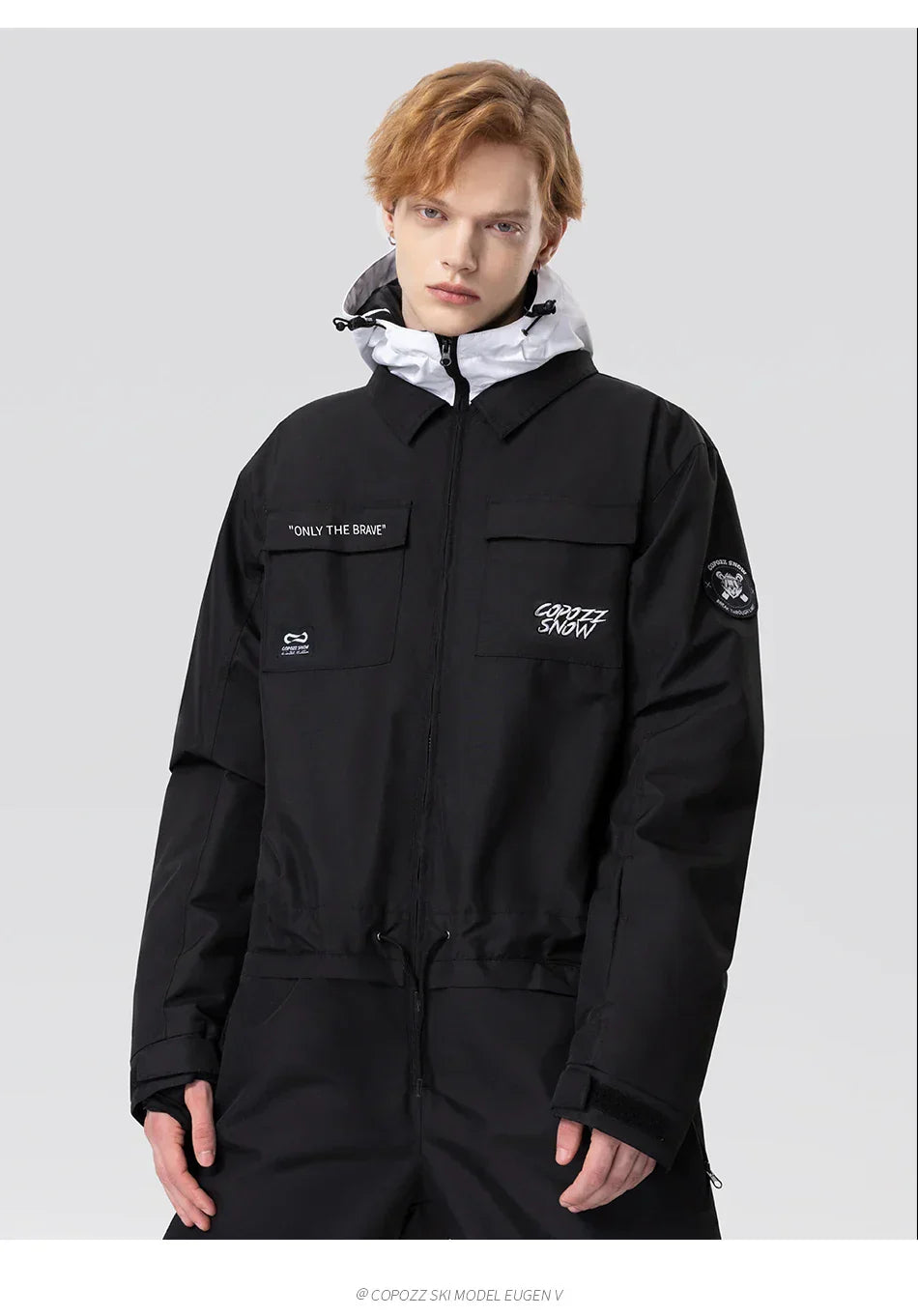 Thick Men Women One-Piece Ski Jumpsuit Outdoor Sports Snowboard Jacket Warm Jump Suit Waterproof Winter Clothes Overalls Hooded