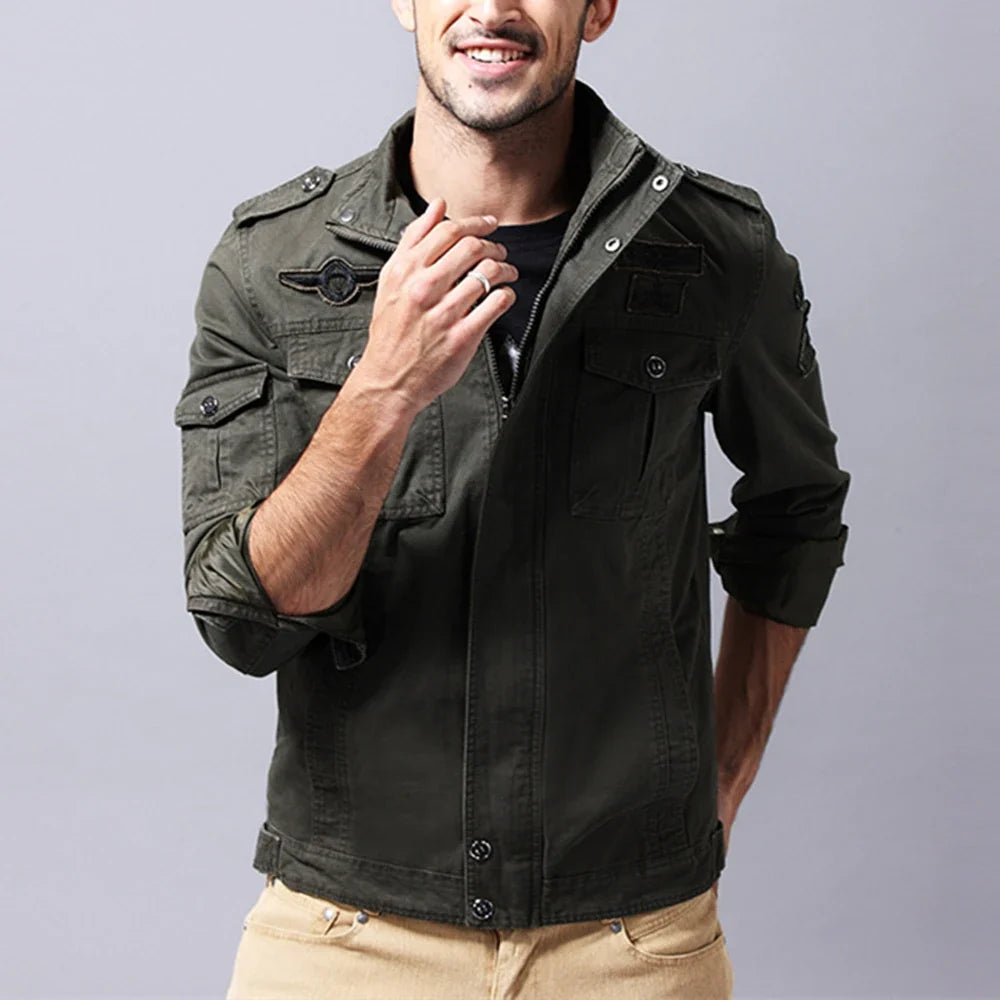 Men's Jacket Coat Casual Cotton Outdoor Quality Cotton Outwear Design Male Autumn Jacket