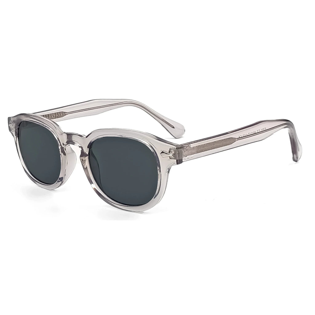 CATERSIDE Retro Round Men Sunglasses Punk Propionic Acid Pin Temple Luxury Sun Glasses Women Sports Leisure Party Eyewear UV400