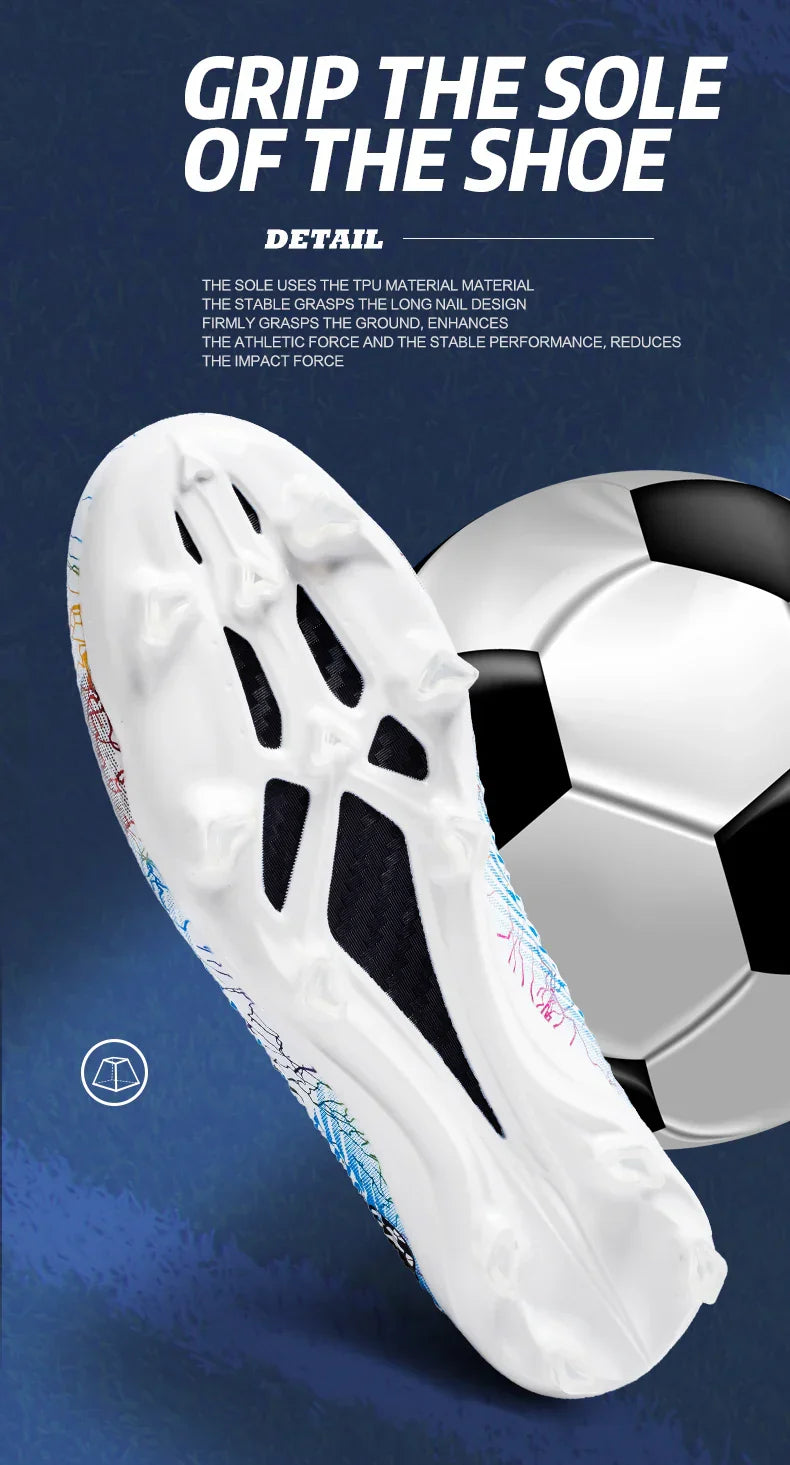 Men Soccer Shoes Kids Football Boots Women Professional Soccer Cleats Antiskid Chaussure TF/FG Outdoor Athletic Football Shoes