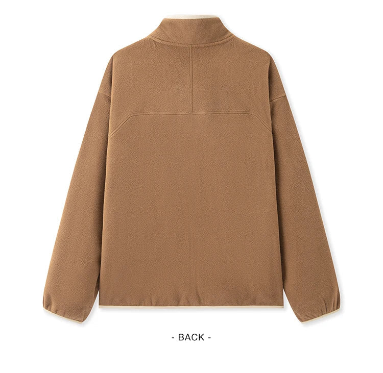 Jacket Men Anti-Static Fur Coat New Autumn 2024 Warm Fleece Couple Style Collar Top