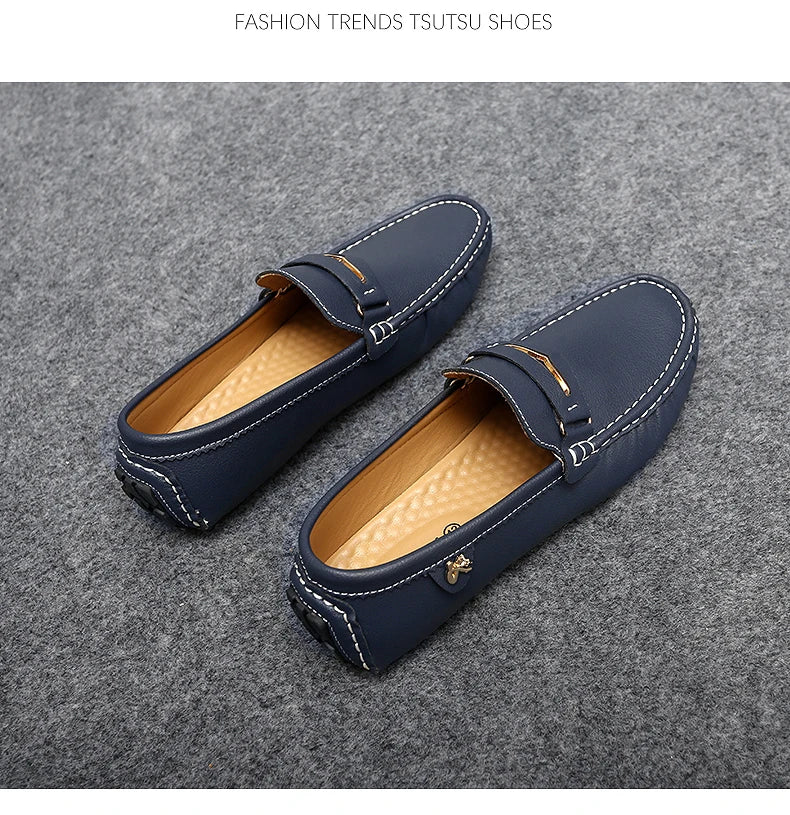 Formal Italian Shoes Men Handmade Leather Loafer Driving Flats Slip-on Casual Shoes Luxury Comfy Moccasins Dress Shoes for Men