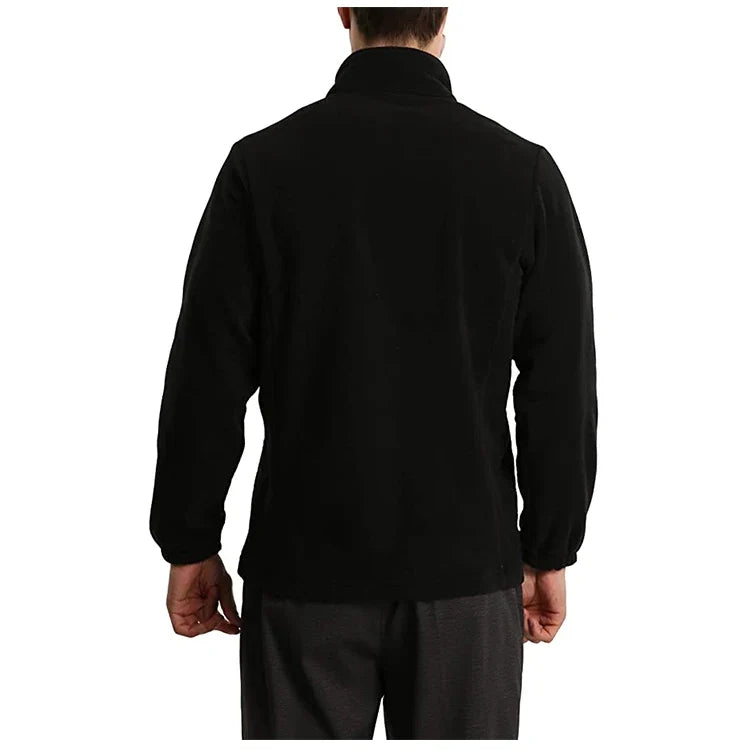 Soft Polar Fleece Jacket with Pockets Lightweight Outdoor Recreation Full Zip Coat