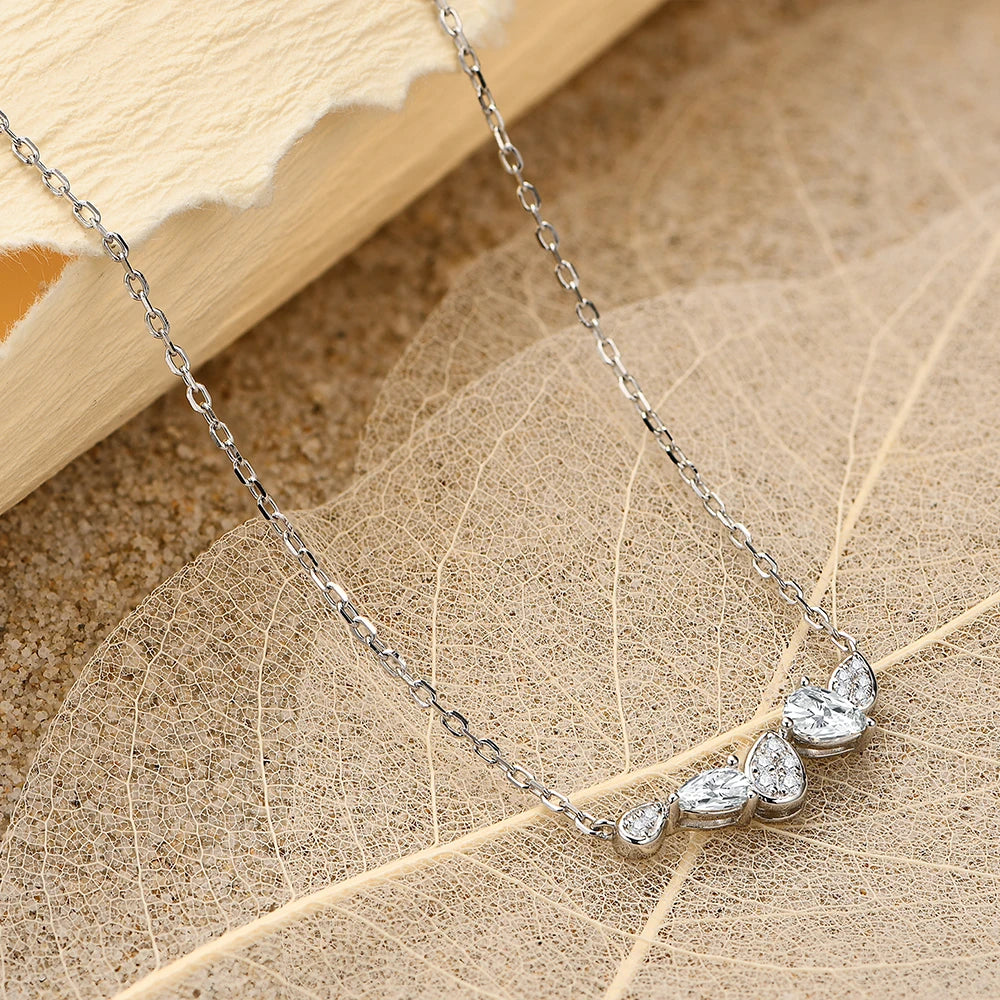 Moissanite Necklace Pendant D Color Vss1 925 Sterling Silver Necklace for Women Popular Commemorative Fine Jewelry Gift