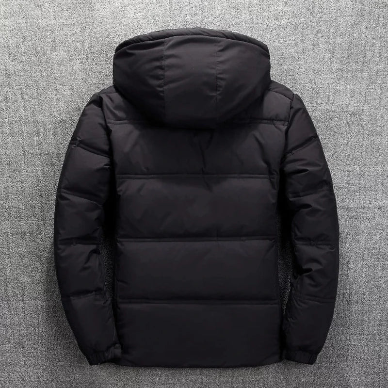 '-20 Degree Down Jacket Male Winter Parkas Men White Duck Down Jacket Hooded Outdoor Thick Warm Padded Snow Coat Oversize M-4XL