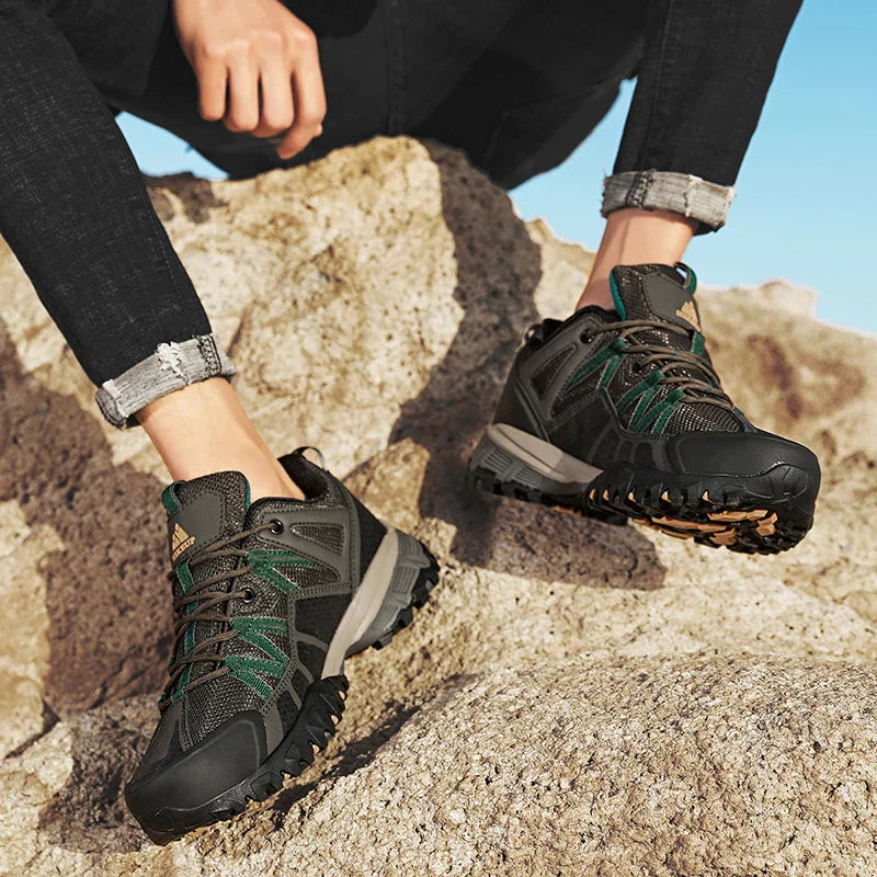 Breathable Cushioning Nonslip Sneakers Men's Hiking Shoes Running Trekking Sneakers Outdoor Mountain Sports Shoes for Men