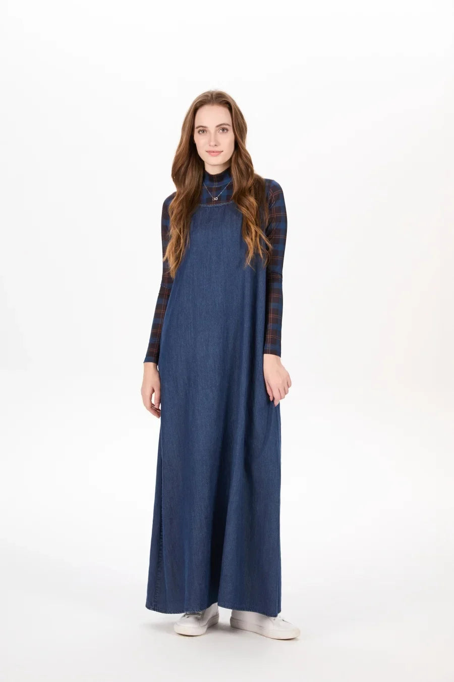 AW25 Denim set loose Shirt + slip dress Aline adjustable dress