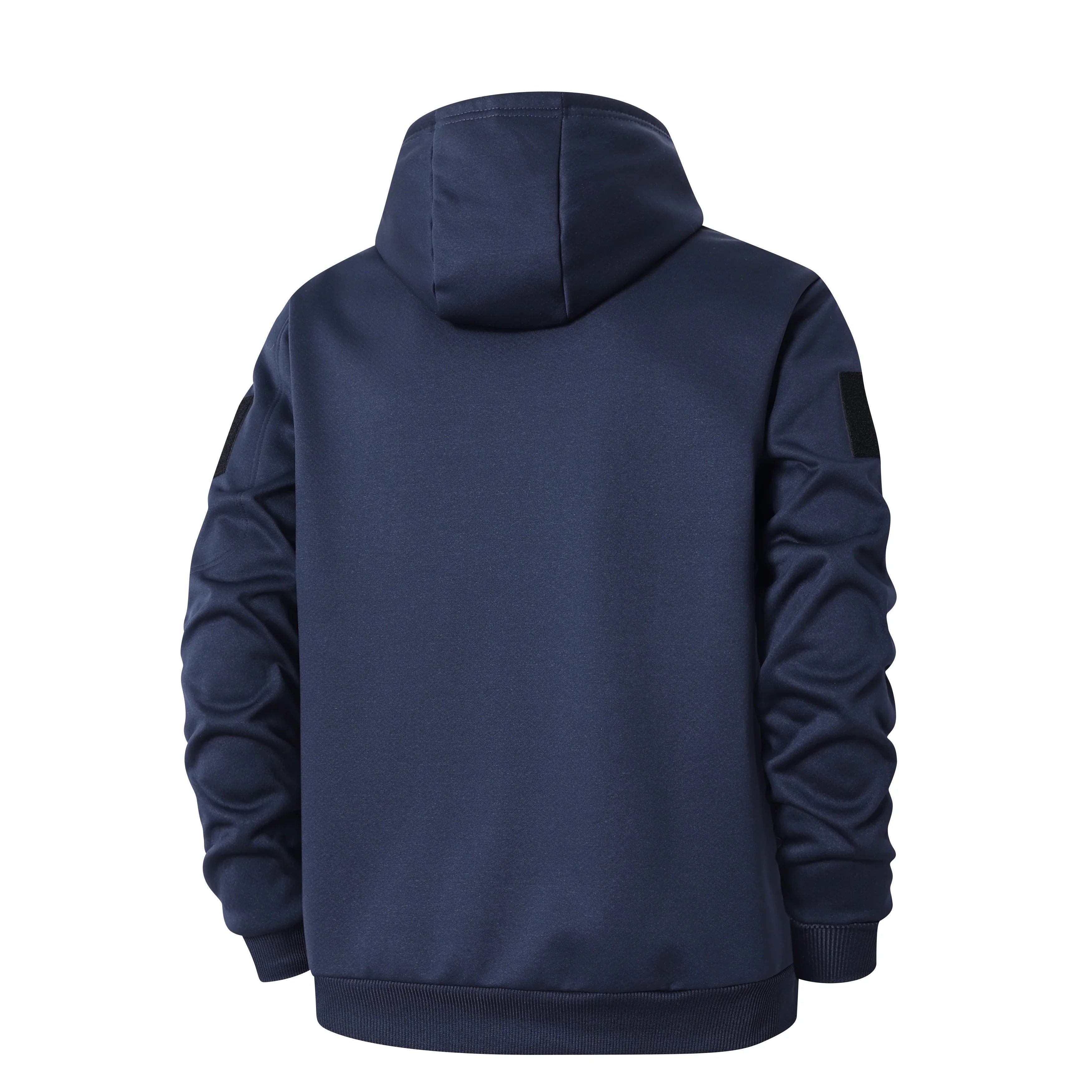 Men's Casual Thickened Wool Jacket Warm Zipper Hoodies Cardigan Sports Long Sleeve Sweatshirts Hooded Coat