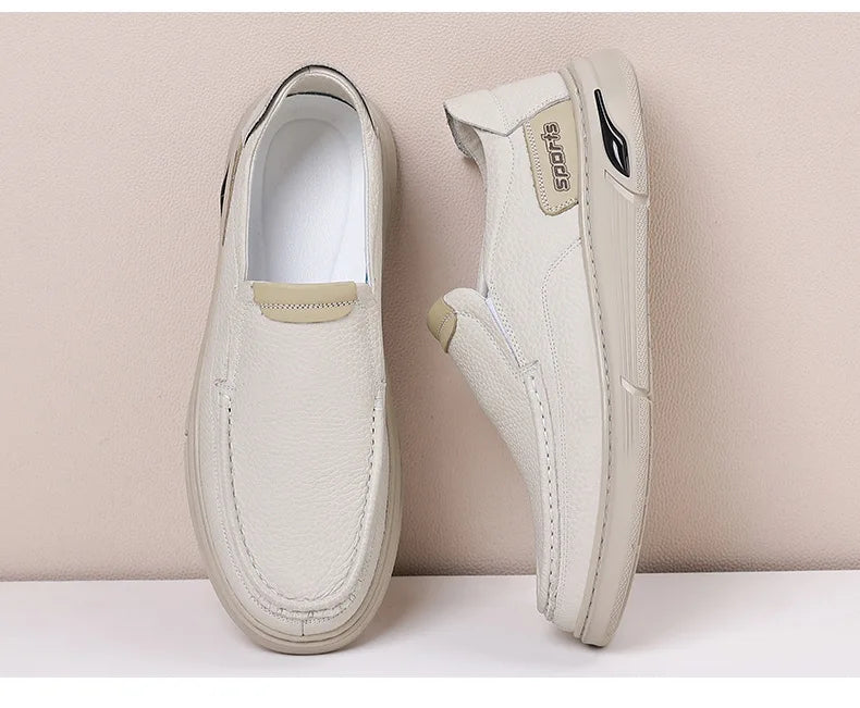 Spring Summer 2026 New Loafers for Men Soft Sole Fashion Business Casual Leather Shoes Male British Style Designer Shoe Man