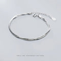 Simple Three Layer Snake Bone Chain for Women 925 Sterling Silver Fashion Link Chain Bracelet Fine Jewelry 2020 Design