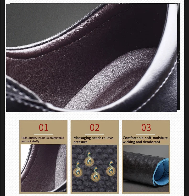 Men Height Increasing Shoes 6cm Inner Lift Black Formal Dress Shoes Lace Up Business Casual Elevator Shoes for Wedding Banquet