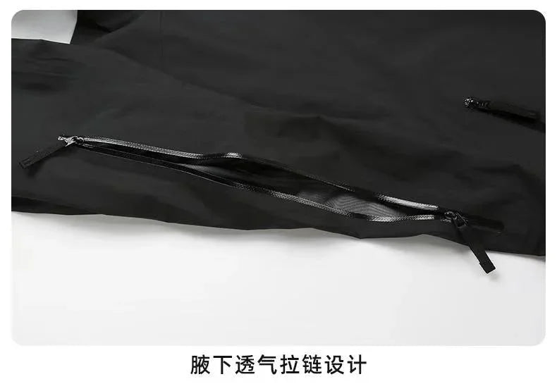 Beta Embroidery Logo Rain Jacket Sports Climbing Windproof Waterproof Three Layer Ski Camping Outdoor Mountain Unisex Coat
