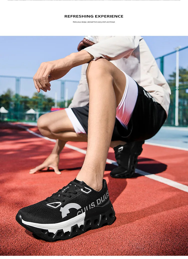 Men's Cushioning Running Shoes Lightweight Athletic Casual Sneakers Male Non-Slip Sports Shoes Outdoor Travel Walking Shoes