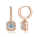 D Color Moissanite Earring 925 Sterling Sliver Plated with White Gold Earring for Women Wedding Engagement Fine Jewelry