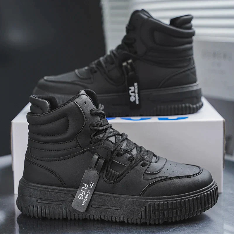 New Fashion Men's Sneakers Soft Comfortable Non Slip Wear Resistant Sole Daily Casual Men Shoes Preppy Winter Skate Ankle Boots