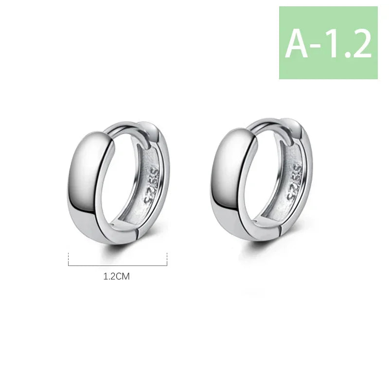 Man/Women's 925 Sterling Silver Hoop Earrings Cute Neat Gift For Girls/Boys Fine Jewelry Accessory Party Gift  DA1417
