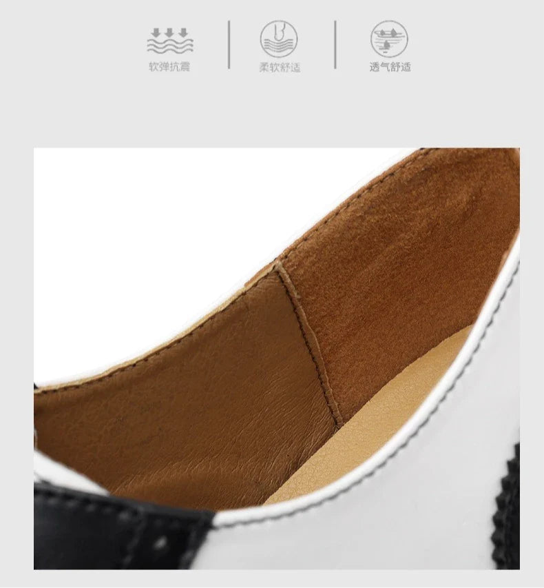 2026 New Brocker-carved Derby Men's Shoes Spring Summer New Business Formal Casual Shoes Male Fashion Big Size Leather Shoe Man